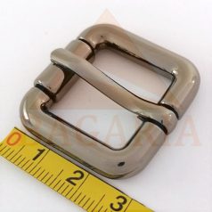 20 MM zamak pergős csat , fekete nikkel