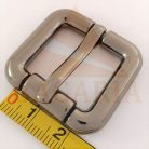 20 MM zamak pergős csat , fekete nikkel