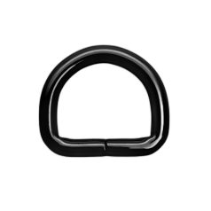   D-KARIKA 25 MM x 20 x 5 vas, nyitott , fekete  nikkel                                         