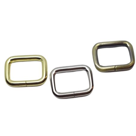 30 MM x 20 x 6 Fogótartó bújtató , vas , nyitott , szögletes , arany