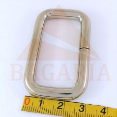   40 MM x 20 mm x 6 Fogótartó bújtató , vas , nyitott , szögletes , nikkel