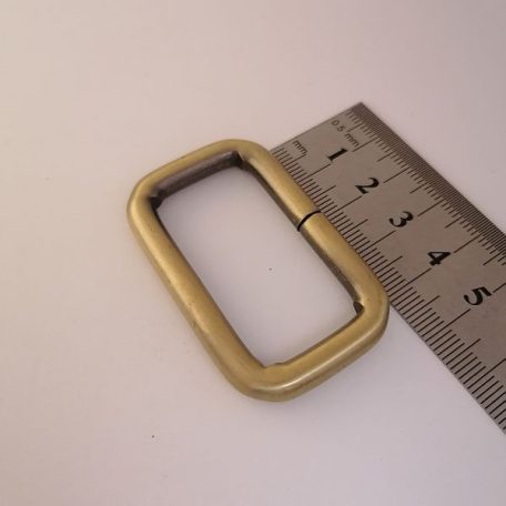 40 MM x 20 x 6 Fogótartó bújtató , vas , nyitott , selyem antik