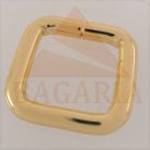 20 MM x 20 x 5 Fogótartó bújtató , vas , nyitott , szögletes , arany