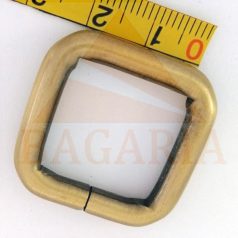   20 MM x 20 x 5 Fogótartó bújtató , vas , nyitott , szögletes , selyem antik