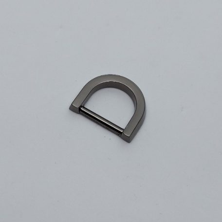 Lapos D karika öntvény 15 MM , fekete nikkel
