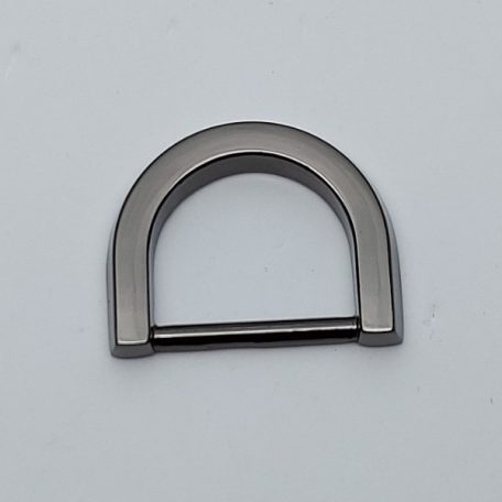 Lapos D karika öntvény 20 MM fekete nikkel